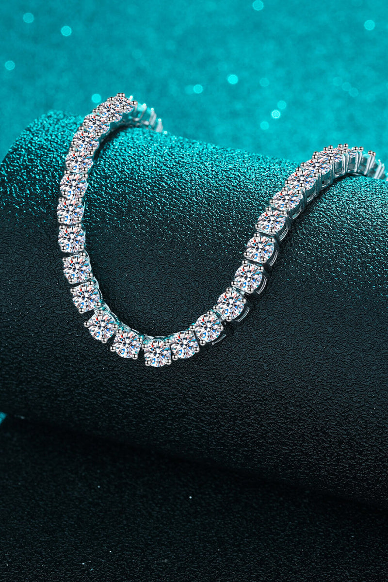 Moissanite Rhodium-Plated Necklace Trandify Deal