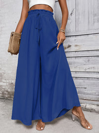 Tied High Waist Wide Leg Pants Trandify deal