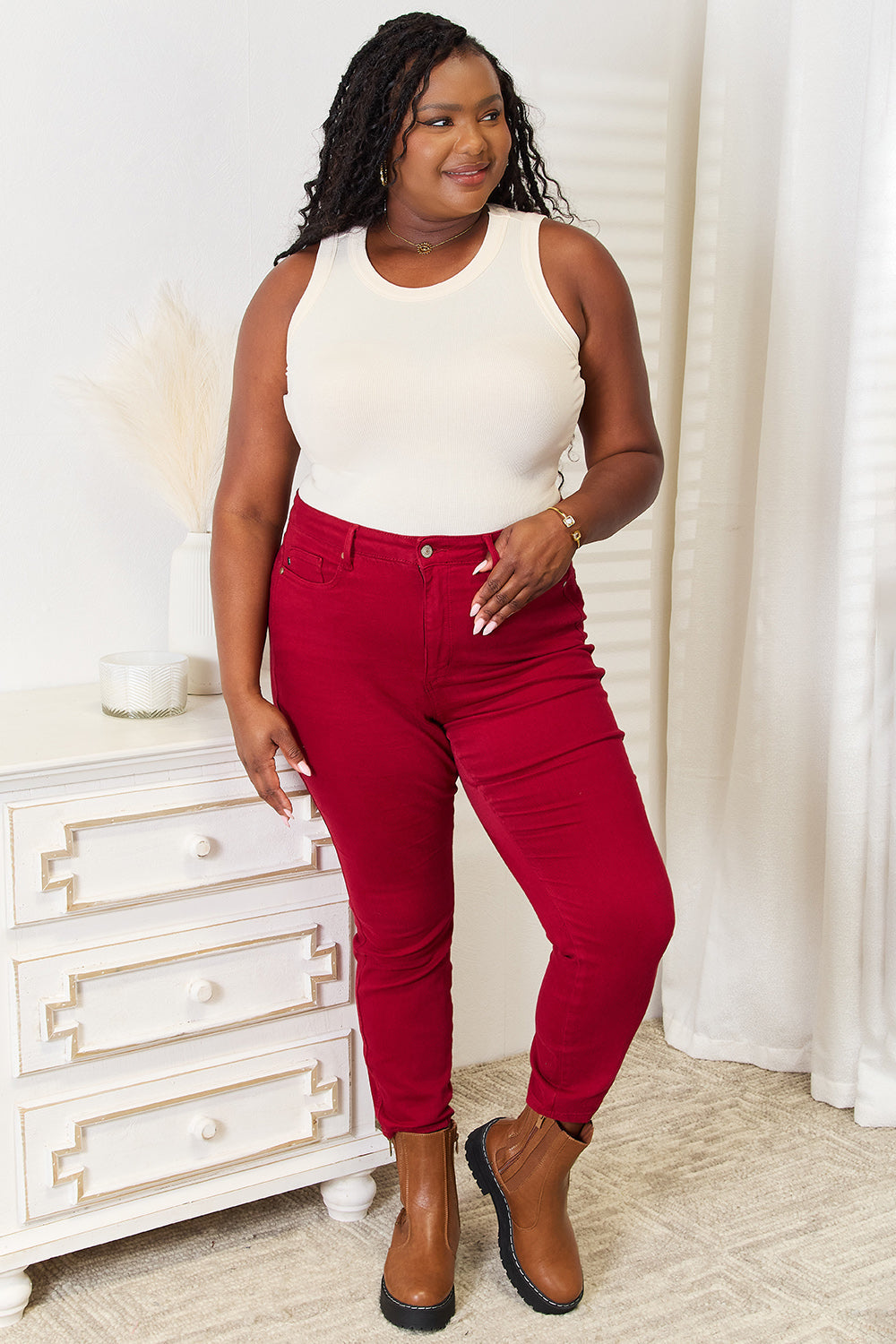Basic Bae Full Size Round Neck Tank Trandify Deal