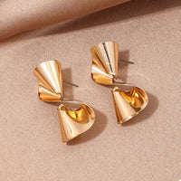 18K Gold-Plated Twist Hoop Earrings for Women, Minimalist Jewelry