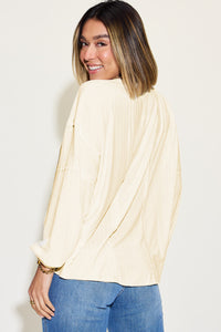 Basic Bae Full Size Ribbed Round Neck Long Sleeve T-Shirt Trandify Deal