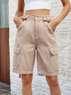 High Waist Denim Shorts with Pockets Trandify deal