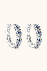 2.4 Carat Moissanite Huggie Earrings Trandify Deal