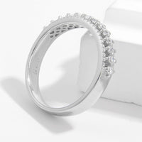 925 Sterling Silver Inlaid Zircon Ring Trandify Deal