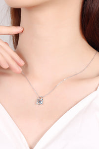 Adored Moissanite Lock Pendant Necklace Trandify Deal