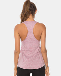 Full Size Scoop Neck Wide Strap Active Tank Trandify deal