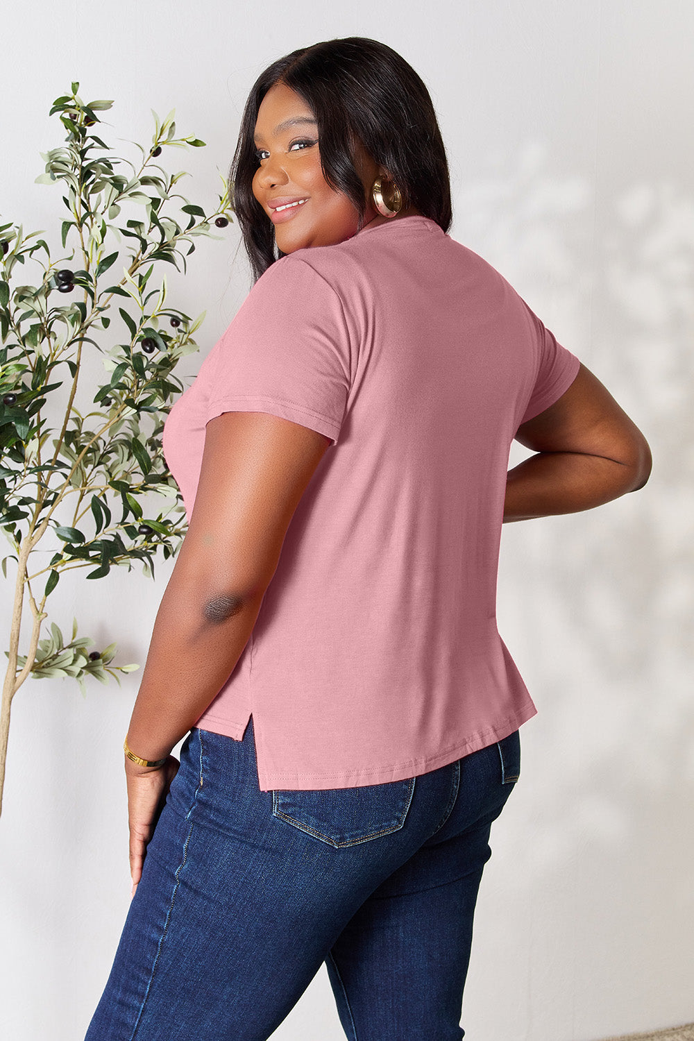 Basic Bae Full Size Round Neck Short Sleeve T-Shirt Trandify deal