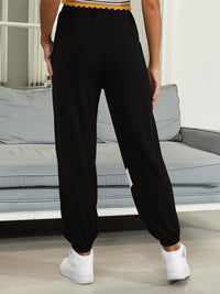 Drawstring Contrast Joggers with Pockets Trandify Deal