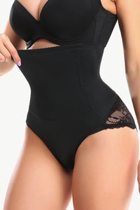 Full Size Spliced Lace Pull-On Shaping Shorts for Women – Tummy Control & Seamless Fit – TrandifyDeal