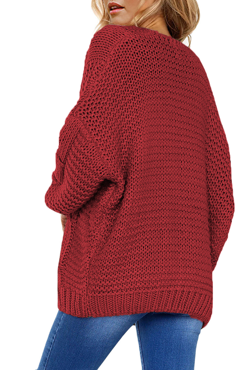 Cable-Knit Open Front Cardigan Trandify Deal