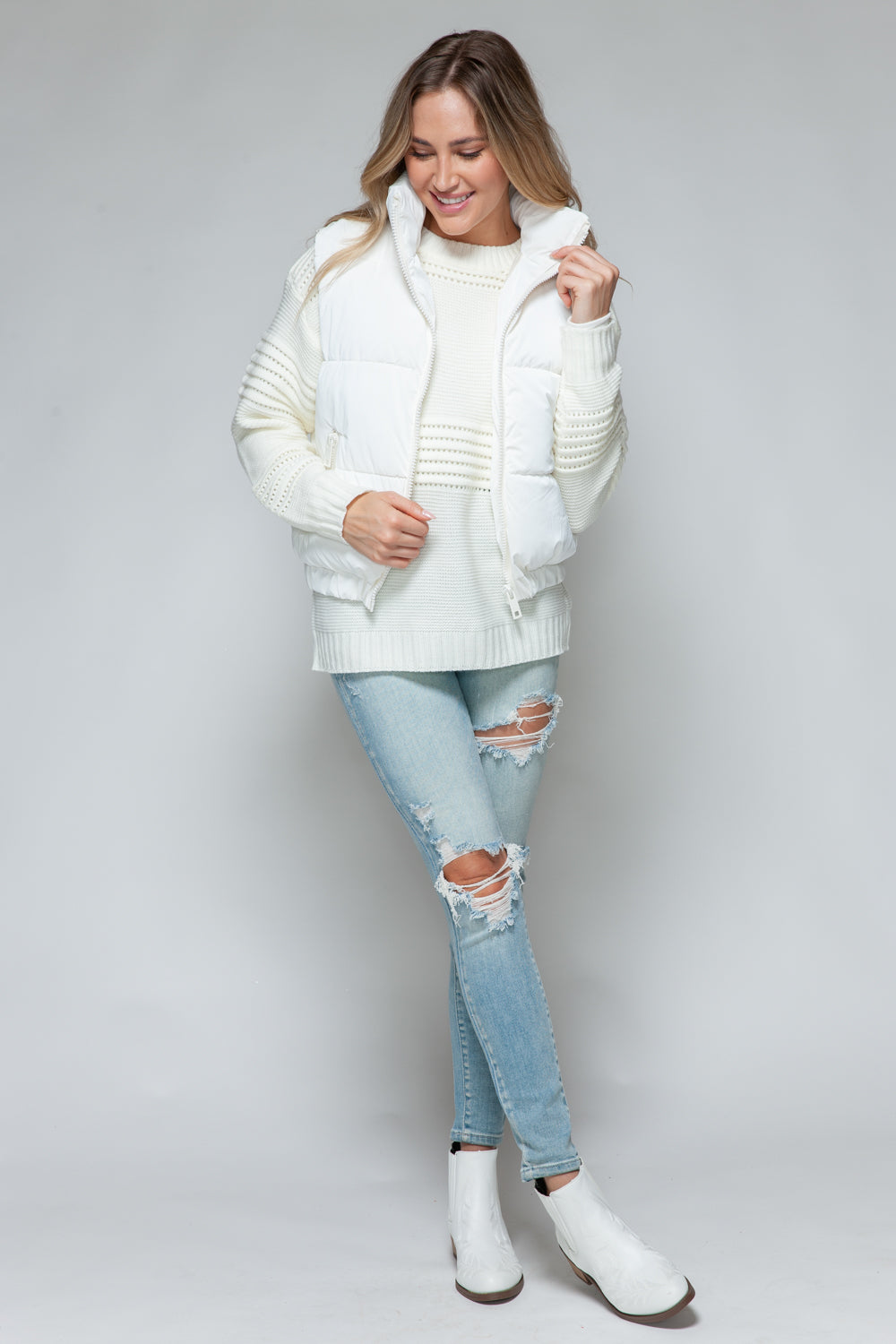 Snobbish Fine Fur Lining Quilted Vest Trandify Deal