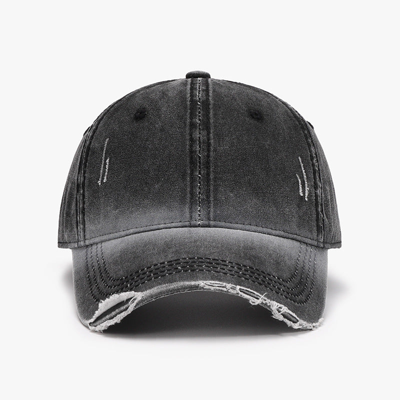 Distressed Washed Adjustable Baseball Cap Trandify deal