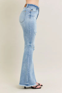 Judy Blue High Waist Flare Jeans with shield pockets