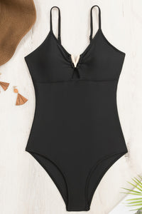 Cutout Spaghetti Strap One-Piece Swimwear Trandify deal