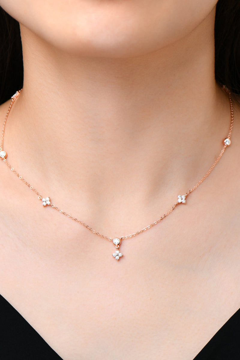Moissanite 925 Sterling Silver Necklace Trandify Deal
