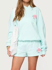 Women's Oversized Graphic Hoodie Drop Shoulder Sweatshirt