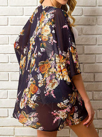Open Front Half Sleeve Cover-Up Trandify deal