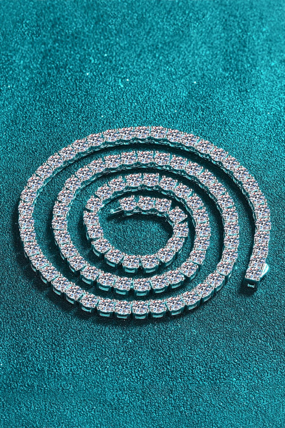 Moissanite Rhodium-Plated Necklace Trandify Deal