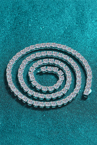 Moissanite Rhodium-Plated Necklace Trandify Deal