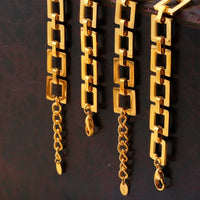 Titanium Steel Hollow Square Chain Bracelet Trandify Deal