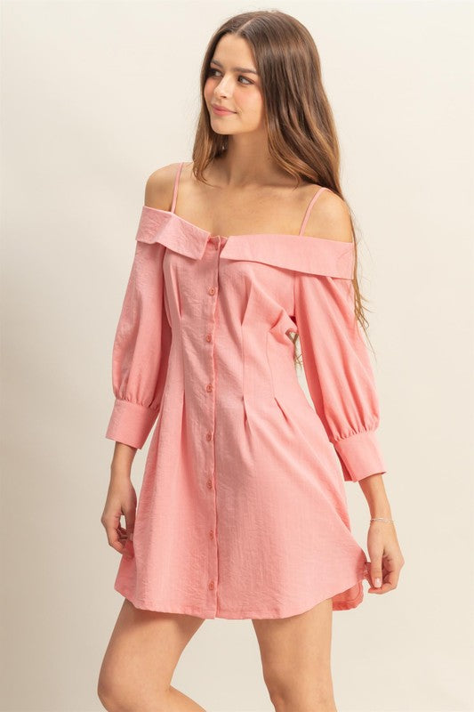 Best Selling Summer Dress for Women – Button Front & Spaghetti Straps