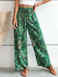 Printed Wide Leg Pants Trandify deal
