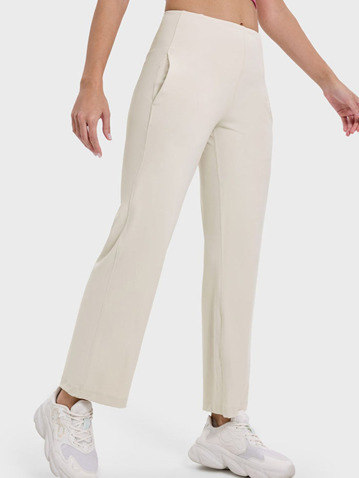 Millennia Pocketed High Waist Active Pants Trandify deal