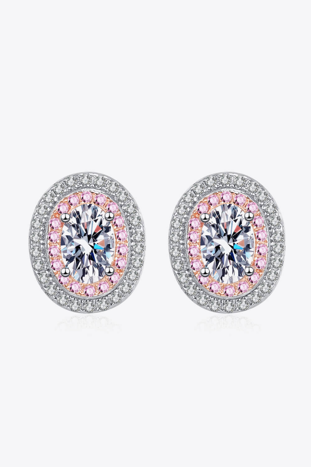Platinum-Plated Moissanite Stud Earrings Trandify Deal