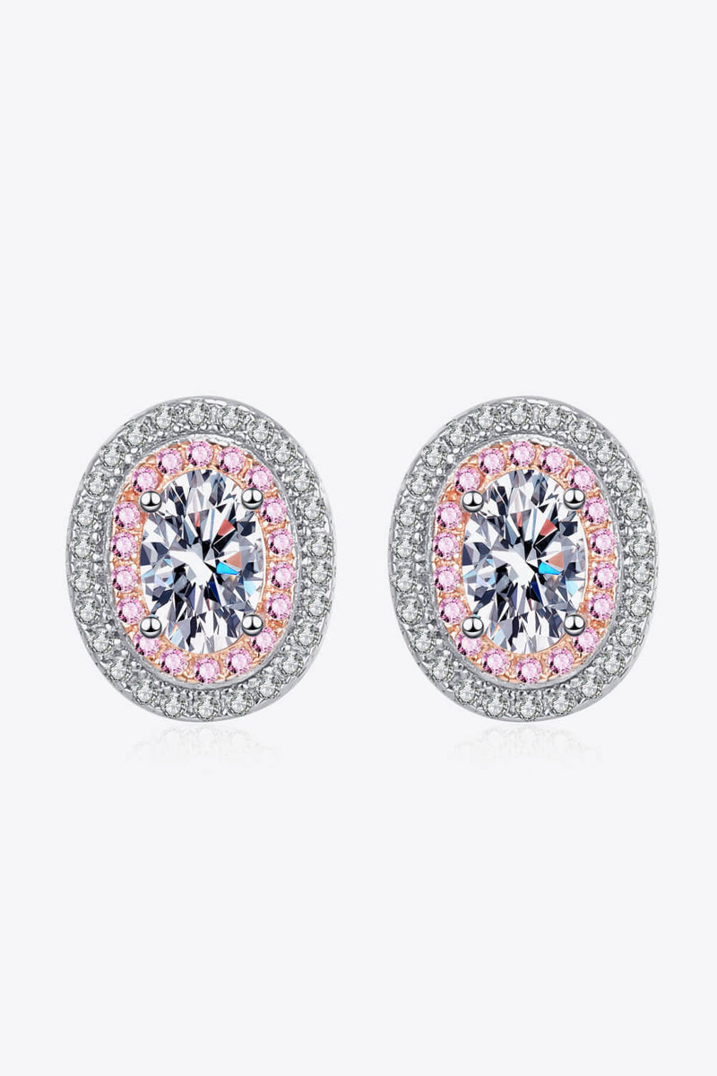 Platinum-Plated Moissanite Stud Earrings Trandify Deal
