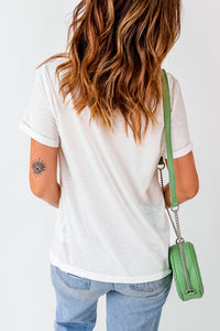 Graphic Round Neck Short Sleeve T-Shirt - Trandify Deal