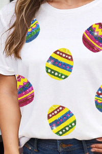Plus Size Easter Round Neck Short Sleeve T-Shirt Trandify deal