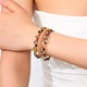 18K Gold Plated Three-Layer Bracelet Stack on a wrist, showing the dainty layered chain design.