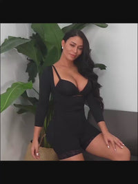 Elegant Lace Shapewear Bodysuit – Long Sleeve Slim Fit – TrandifyDeal