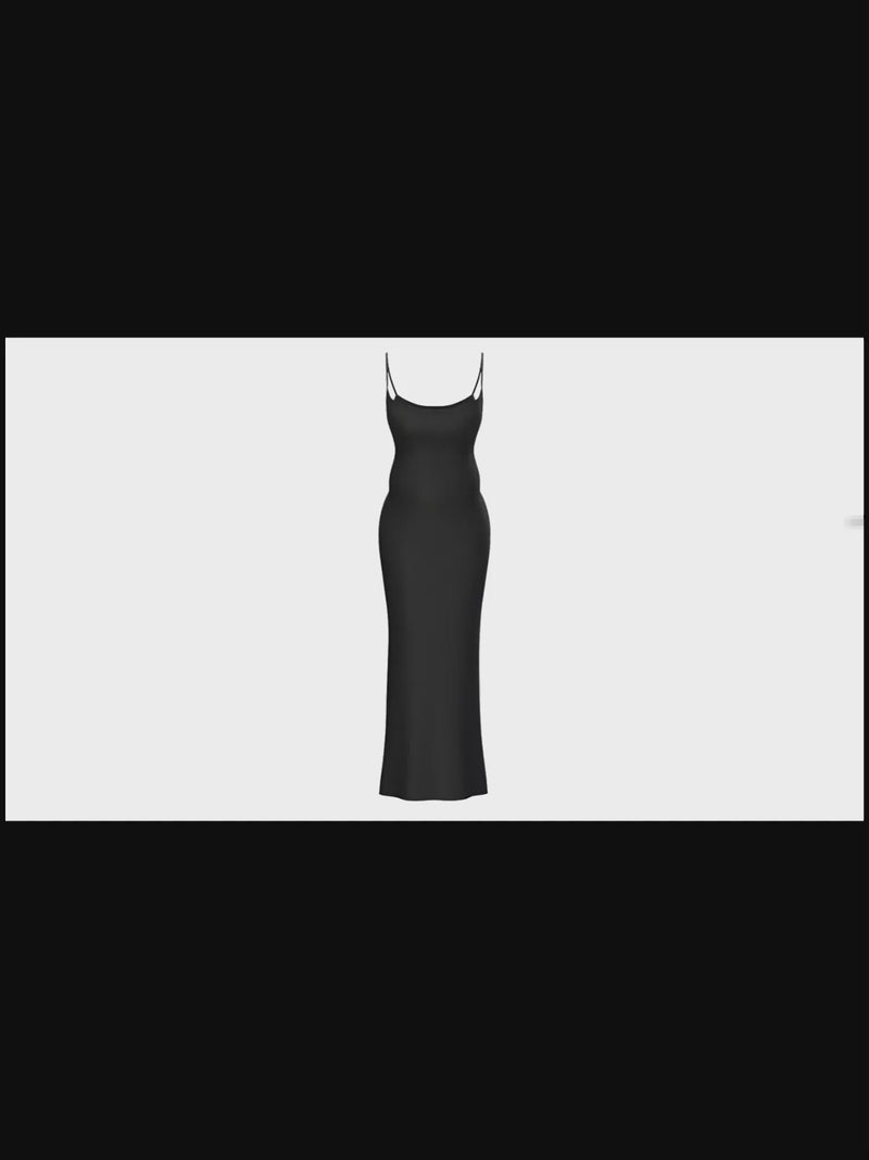 Slimming Shapewear Maxi Dress for Women – Tummy Control & Seamless Fit