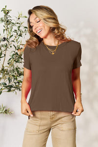 Basic Bae Full Size Round Neck Short Sleeve T-Shirt Trandify deal