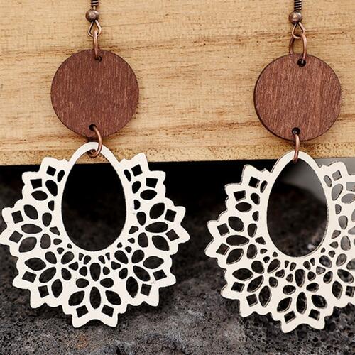 Geometric Cutout Dangle Earrings Trandify deal