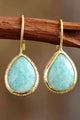 Handmade Natural Stone Teardrop Earrings Trandify deal