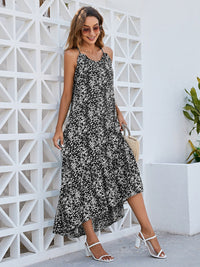 Ditsy Floral Scoop Neck Midi Cami Dress Trandify deal
