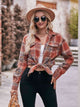 Plaid Dropped Shoulder Longline Shirt Trandify deal