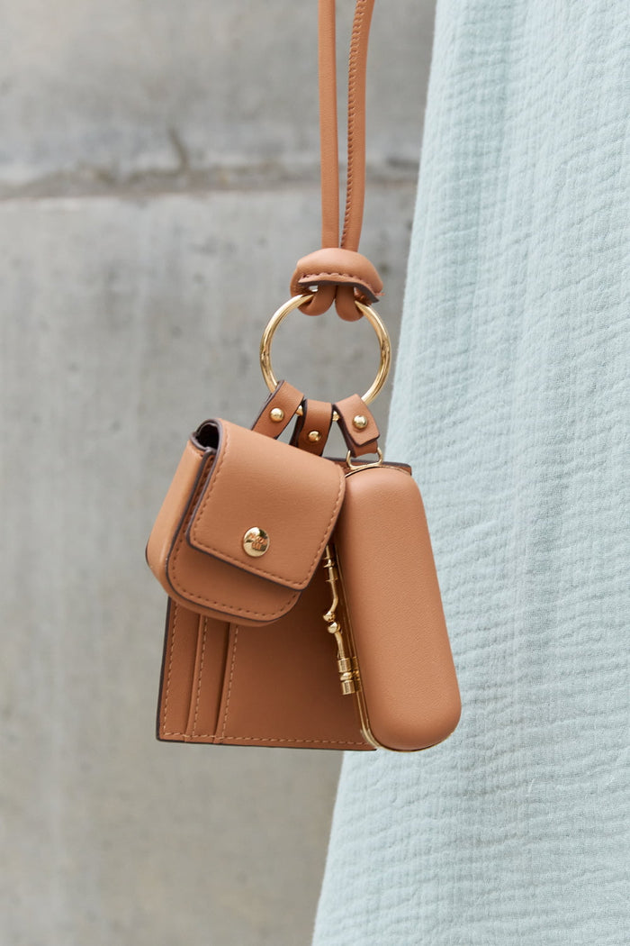 Nicole Lee USA Vegan Leather 3-Piece Lanyard Set Trandify deal