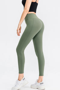 Wide Waistband Slim Fit Long Sports Pants Trandify deal