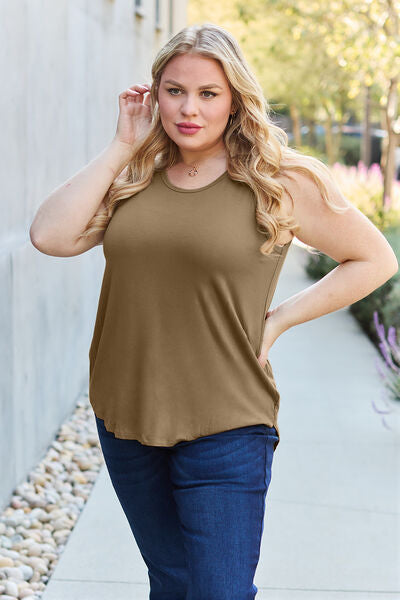 Basic Bae Full Size Round Neck Tank Trandify Deal