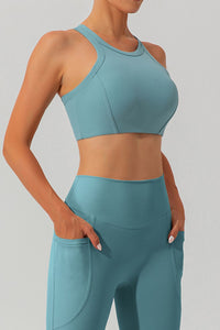 Round Neck Racerback Active Tank Trandify deal