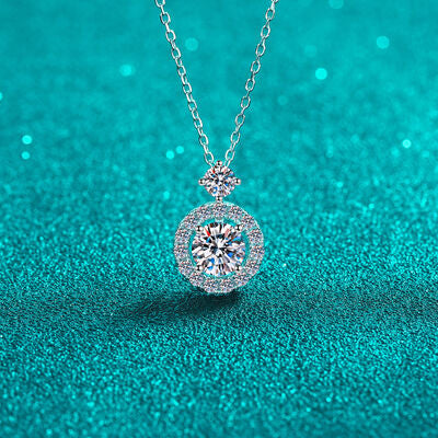 1 Carat Moissanite 925 Sterling Silver Necklace Trandify deal