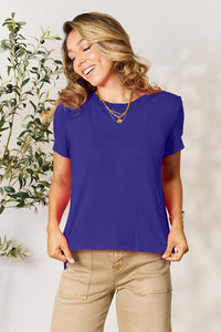 Basic Bae Full Size Round Neck Short Sleeve T-Shirt Trandify deal