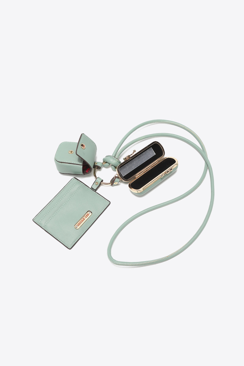 Nicole Lee USA Vegan Leather 3-Piece Lanyard Set Trandify deal