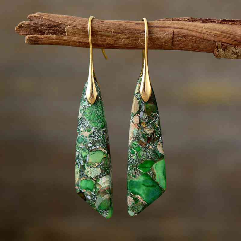 Gold-Plated Copper Dangle Earrings Trandify deal
