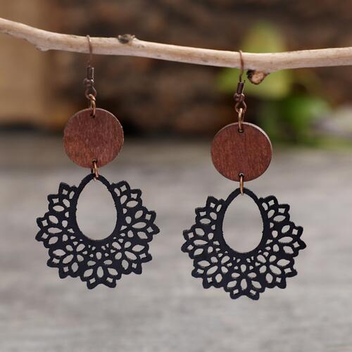 Geometric Cutout Dangle Earrings Trandify deal