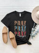 Letter Graphic Round Neck Short Sleeve T-Shirt Trandify deal