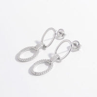 Zircon 925 Sterling Silver Dangle Earrings Trandify deal